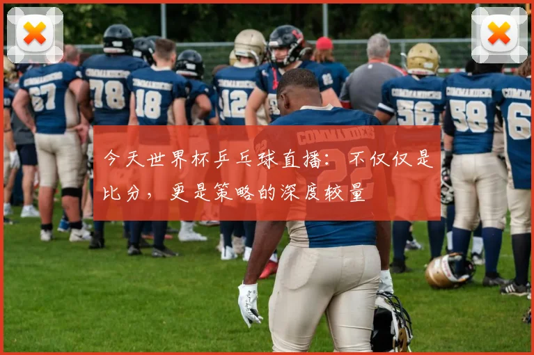今天世界杯乒乓球直播:不仅仅是比分,更是策略的深度较量